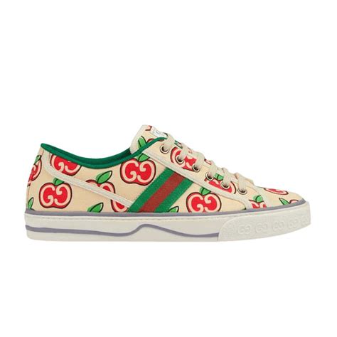 gucci tennis 1977 apple print sneakers|Gucci tennis 1977 canvas sneakers.